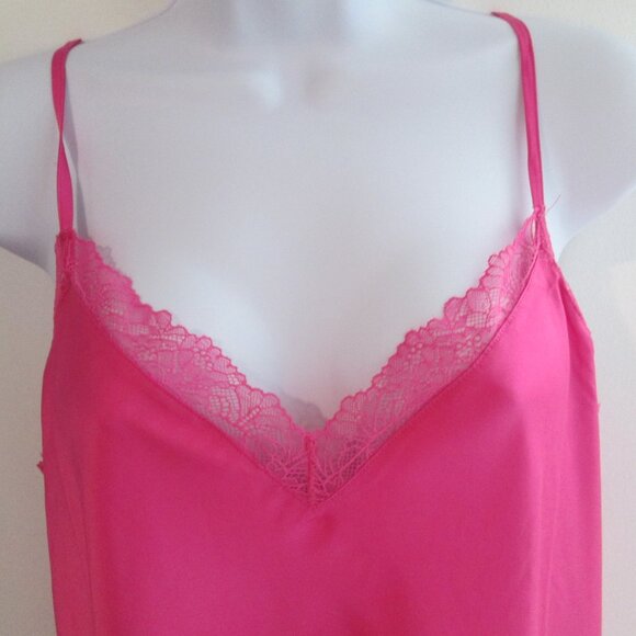 I.N.C. International Concepts Satin Lace-Trim Chemise - Divine Berry NWT Sz L - Picture 3 of 5